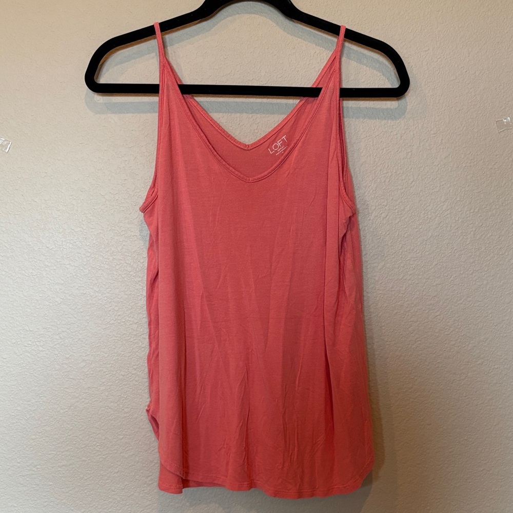 LOFT Coral Pink V-Neck Camisole
